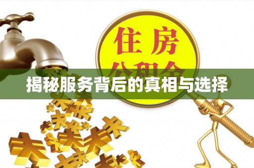 相城揭秘服务背后的真相与选择